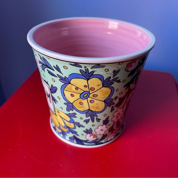 Cute colourful ceramic planter / flower pot - Picture 3 of 8